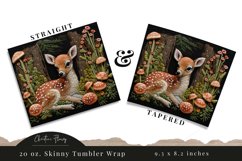 3D Embroidered Baby Deer Tumbler Wrap PNG Product Image 3