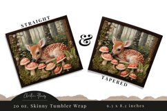 3D Embroidered Baby Deer Tumbler Wrap PNG Product Image 3