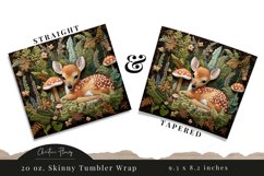 3D Embroidered Deer Tumbler Wrap PNG Product Image 3