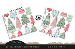 3D Inflated Christmas Tree Tumbler Wrap PNG Product Image 3