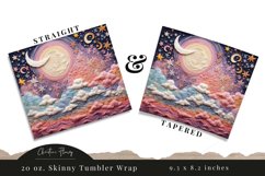 3D Embroidered Celestial Tumbler Wrap PNG Product Image 3