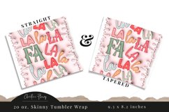 3D Inflated Fa La La Tumbler Wrap PNG Product Image 3