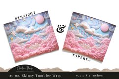 3D Embroidered Sky Tumbler Wrap PNG Product Image 3