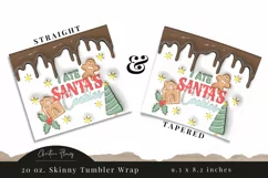 3D Inflated I Ate Santas Cookies Tumbler Wrap PNG Product Image 3