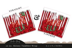 3D Inflated Papa Elf Tumbler Wrap PNG Product Image 3