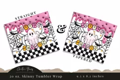 3D Inflated Spooky Season Tumbler Wrap PNG Product Image 3