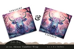 Magical Forest Cow Tumbler Wrap PNG Product Image 3