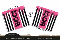 3D Inflated Boo Tumbler Wrap PNG Product Image 3