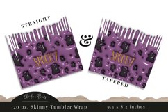 3D Inflated Spooky Ghosts Tumbler Wrap PNG Product Image 3