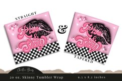 3D Inflated Rise and Slay Tumbler Wrap PNG Product Image 3