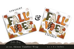 3D Inflated Fall Vibes Tumbler Wrap PNG Product Image 3