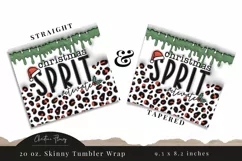 3D Inflated Christmas Spirit Activate Tumbler Wrap PNG Product Image 3