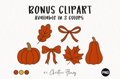 Preppy Floral Fall Lace PNG Alphabet Bundle - 9 Styles Product Image 4