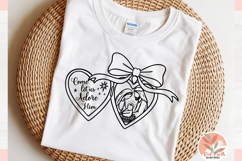 Faith Christian preppy Coquette Heart Locket Nativity SVG Product Image 3