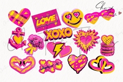 Preppy Retro Valentine Clipart Bundle Product Image 4