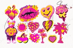 Preppy Retro Valentine Clipart Bundle Product Image 6