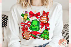 Christmas Preppy school teacher Coquette sublimation PNG SVG Product Image 2