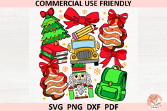 Christmas Preppy school teacher Coquette sublimation PNG SVG Product Image 3