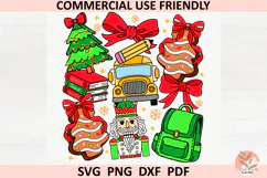 Christmas Preppy school teacher Coquette sublimation PNG SVG Product Image 3