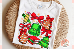 Christmas Preppy school teacher Coquette sublimation bundle Product Image 3
