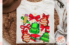 Christmas Preppy school teacher Coquette sublimation PNG SVG Product Image 5