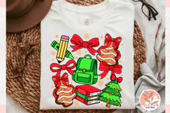 Christmas Preppy school teacher Coquette sublimation PNG SVG Product Image 5