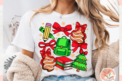 Christmas Preppy school teacher Coquette sublimation PNG SVG Product Image 4