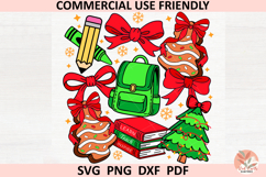 Christmas Preppy school teacher Coquette sublimation PNG SVG Product Image 1