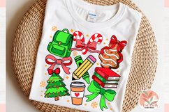 Christmas Preppy school teacher Coquette sublimation PNG SVG Product Image 2