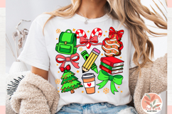 Christmas Preppy school teacher Coquette sublimation PNG SVG Product Image 3