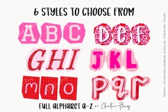 Preppy Valentines Ransom Alpha PNG Bundle &amp; BONUS Clipart Product Image 3