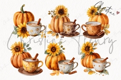 Fall Pumpkin and Coffee Clipart Bundle Product Image 5