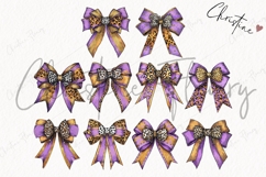 Purple Leopard Print Bows Clipart Bundle Product Image 5