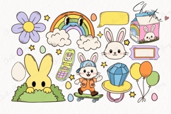 163 Retro Easter Clipart Bundle - PNG | SVG | JPG | EPS Product Image 11