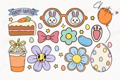 163 Retro Easter Clipart Bundle - PNG | SVG | JPG | EPS Product Image 14