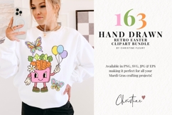 163 Retro Easter Clipart Bundle - PNG | SVG | JPG | EPS Product Image 2