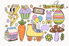 163 Retro Easter Clipart Bundle - PNG | SVG | JPG | EPS Product Image 3