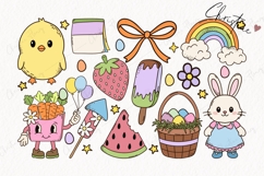 163 Retro Easter Clipart Bundle - PNG | SVG | JPG | EPS Product Image 4