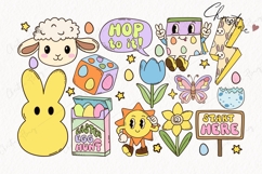 163 Retro Easter Clipart Bundle - PNG | SVG | JPG | EPS Product Image 6