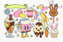 163 Retro Easter Clipart Bundle - PNG | SVG | JPG | EPS Product Image 8