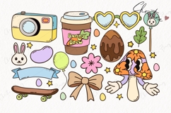 163 Retro Easter Clipart Bundle - PNG | SVG | JPG | EPS Product Image 9