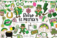 140 Retro St Patricks Clipart Bundle - PNG | SVG | EPS Product Image 1