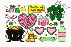 140 Retro St Patricks Clipart Bundle - PNG | SVG | EPS Product Image 4