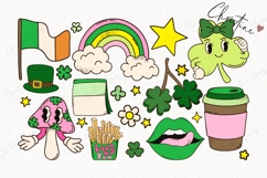 140 Retro St Patricks Clipart Bundle - PNG | SVG | EPS Product Image 6