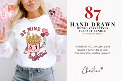 87 Retro Valentine Clipart Bundle - PNG | SVG | EPS Product Image 2