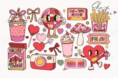 87 Retro Valentine Clipart Bundle - PNG | SVG | EPS Product Image 4