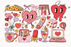 87 Retro Valentine Clipart Bundle - PNG | SVG | EPS Product Image 5