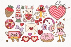 87 Retro Valentine Clipart Bundle - PNG | SVG | EPS Product Image 6