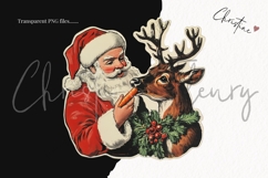 Retro Santa Claus Clipart Bundle Product Image 3