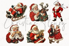 Retro Santa Claus Clipart Bundle Product Image 5